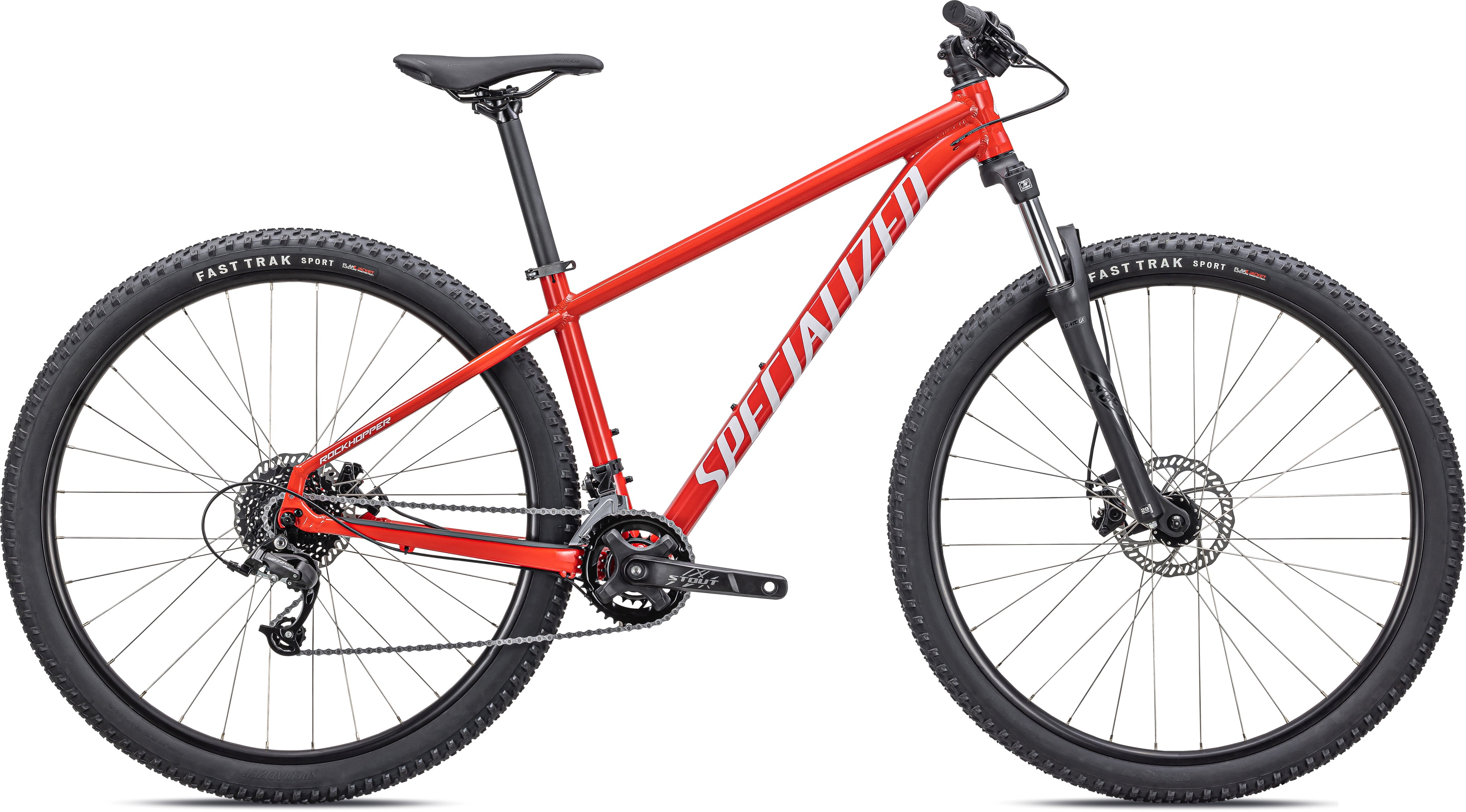 Specialized 2022  Rockhopper 29 Mountain Bike XL GLOSS FLO RED / WHITE