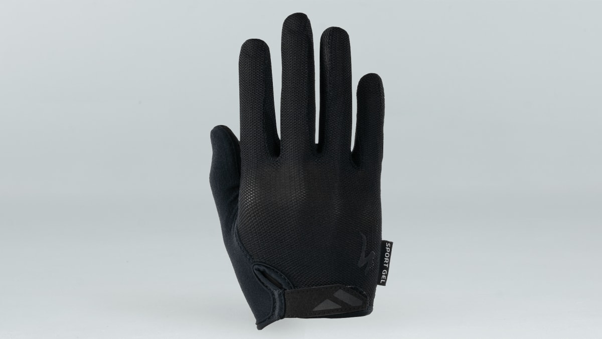 Specialized  Womens BG Sport Gel Long Finger Gloves in Black M Black