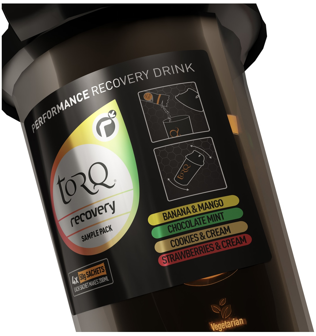 TORQ  Recovery Mixer Bottle Pack - 4 mixed flavours NO SIZE NO COLOUR