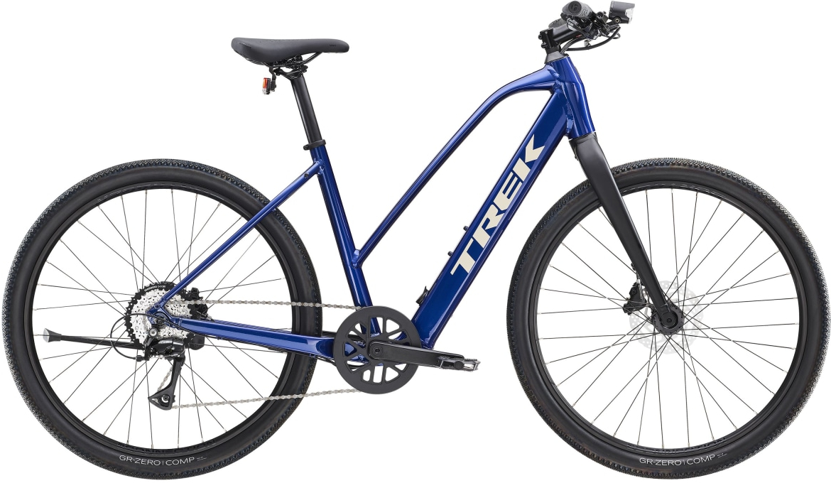Trek 2024  Dual Sport+ 2 Stagger LT Electric Hybrid Bike XL HEX BLUE