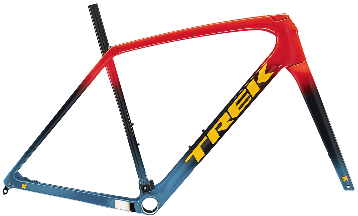 Trek 2023  Boone Disc Frame set 56 RADIOACTIVE RED TO NAVY TO TEAL FADE