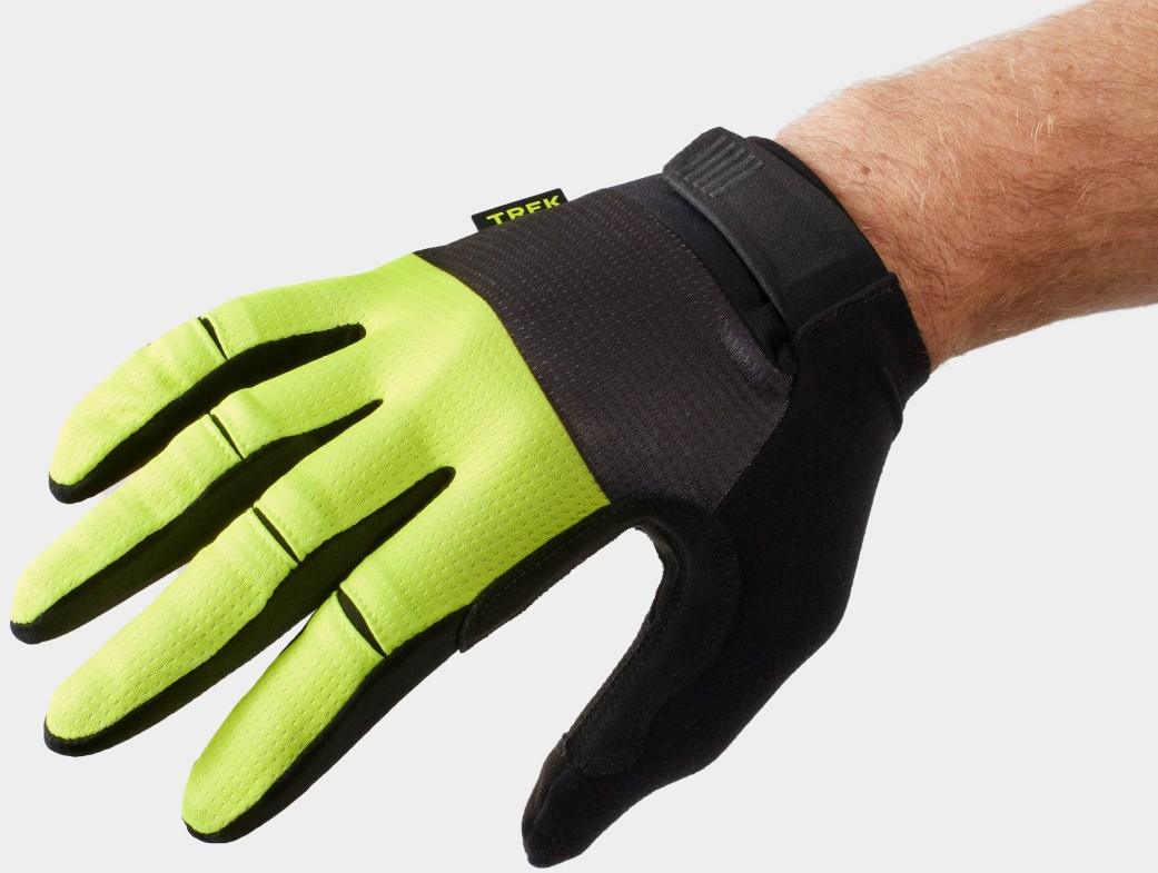 Trek  Circuit Full-Finger Twin Gel Unisex Cycling Gloves XS RADIOACTIVE YELLOW