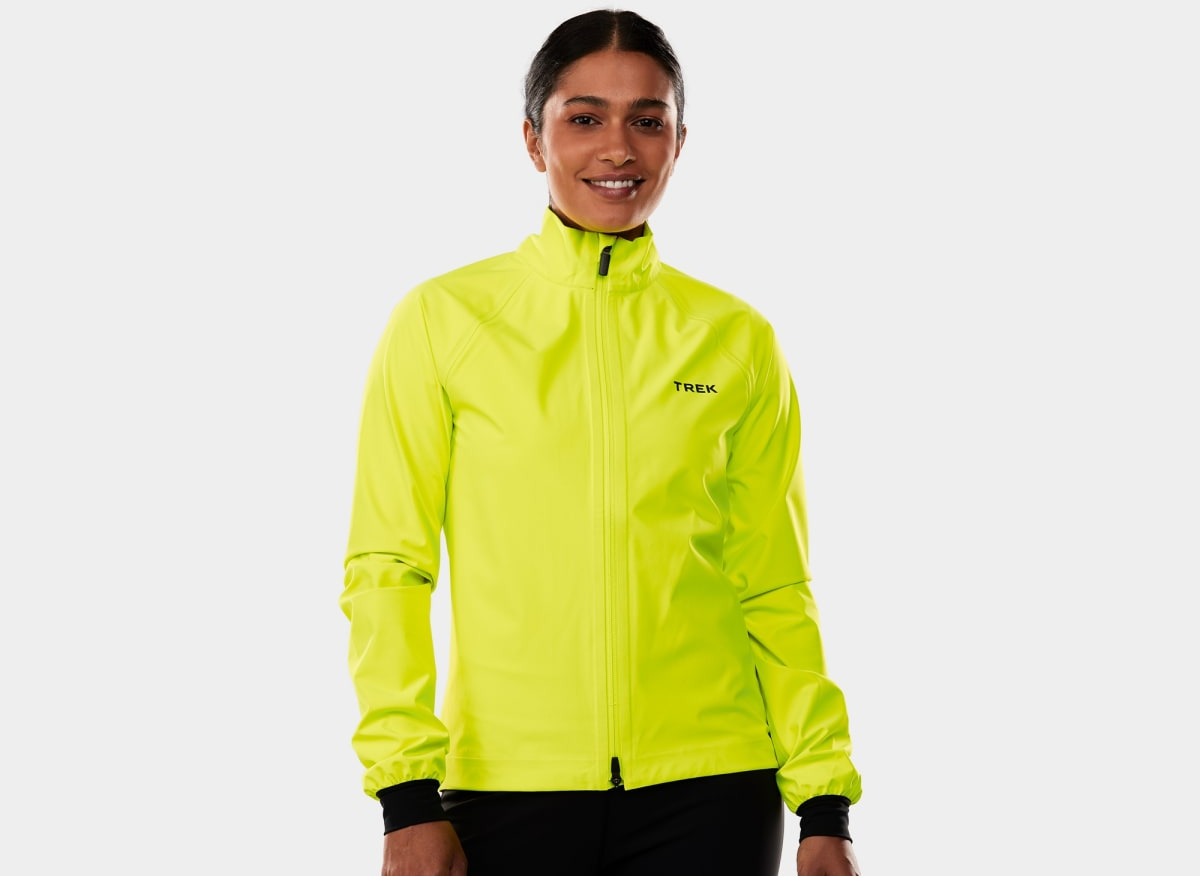 Trek  Circuit Women’s Rain Cycling Jacket L RADIOACTIVE YELLOW