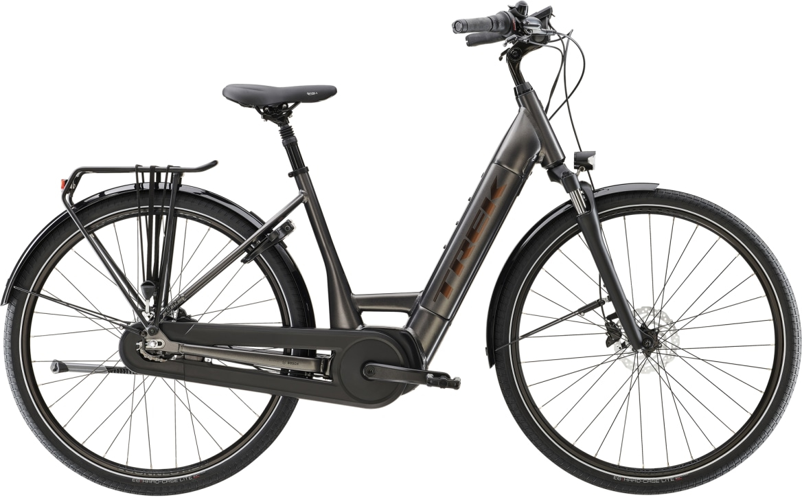 Trek 2023  District+ 3 Lowstep 500Wh Electric Bike XL - 28 WHEEL DNISTER BLACK