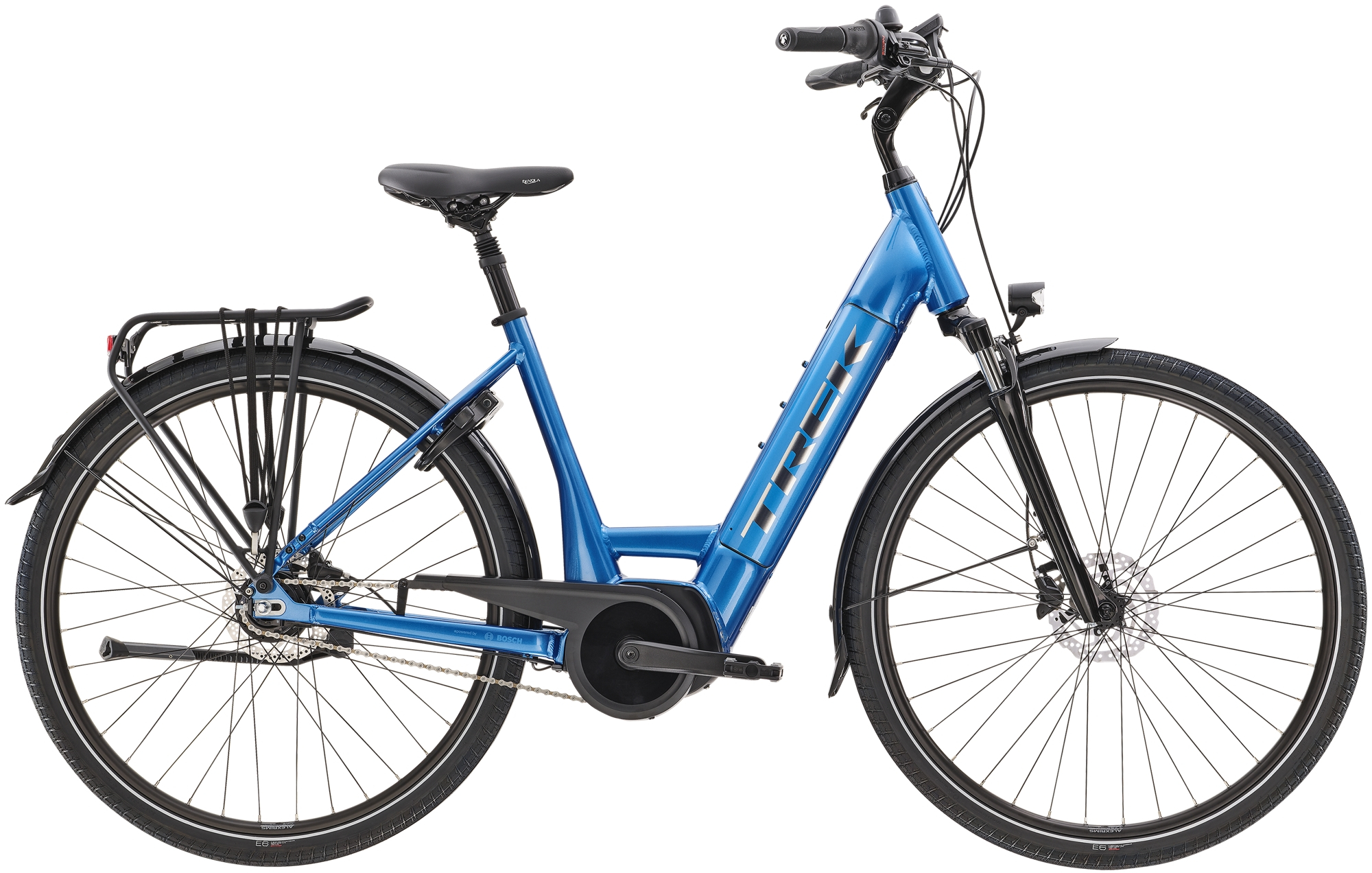 Trek 2022  District+ 6 Lowstep Hybrid Electric Bike L - 28 WHEEL ALPINE BLUE