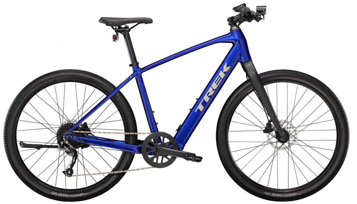 Trek 2023  Dual Sport+ 2 Electric Hybrid Bike L - 27.5 WHEEL HEX BLUE