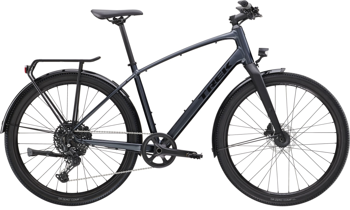 Trek 2024  Dual Sport 3 Gen 5 Equipped Hybrid Bike XL GALACTIC GREY