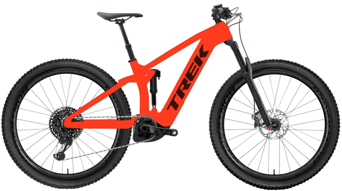 Trek 2024  Rail 9.9 CXR Gen 4 Electric Mountain Bike XL LAVA