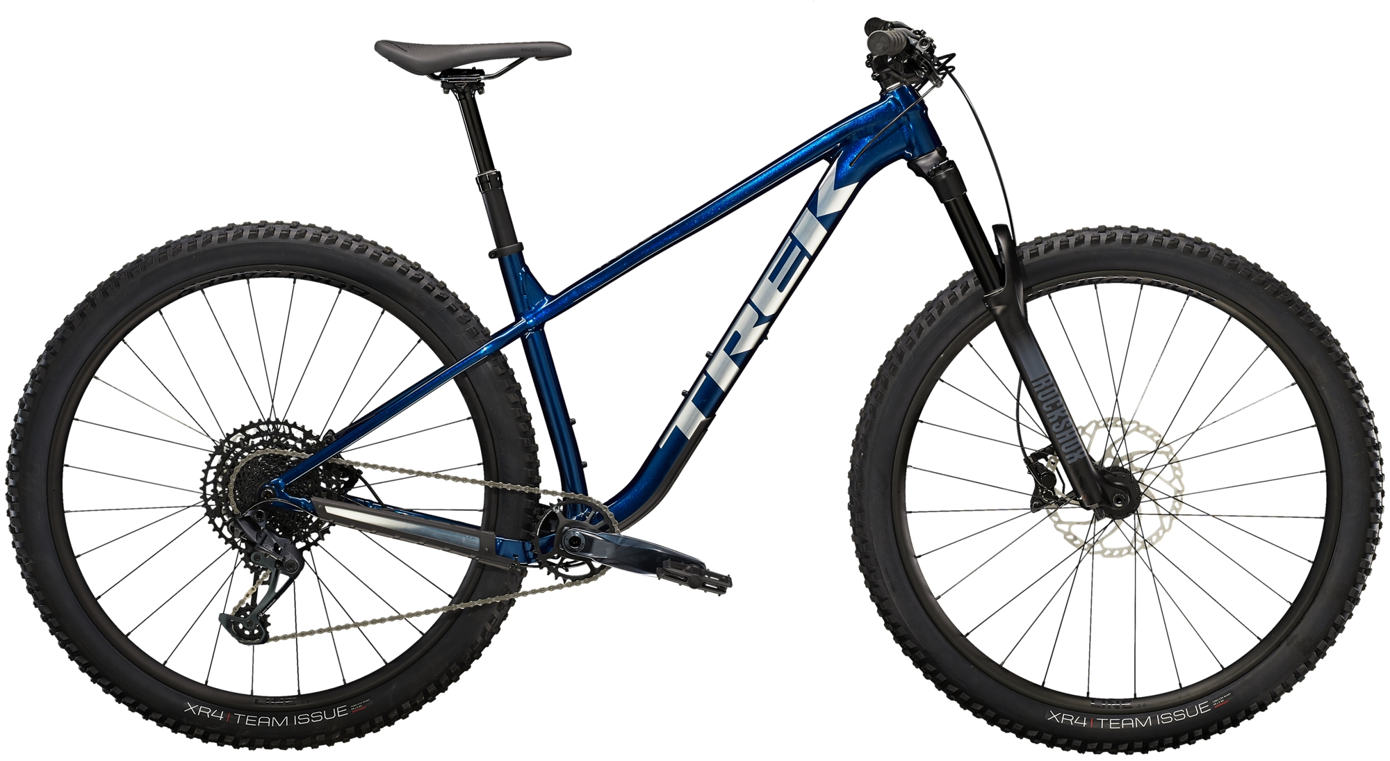 Trek 2023  Roscoe 8 Hardtail Mountain Bike in Matte Black Olive XL - 29 WHEEL MULSANNE BLUE