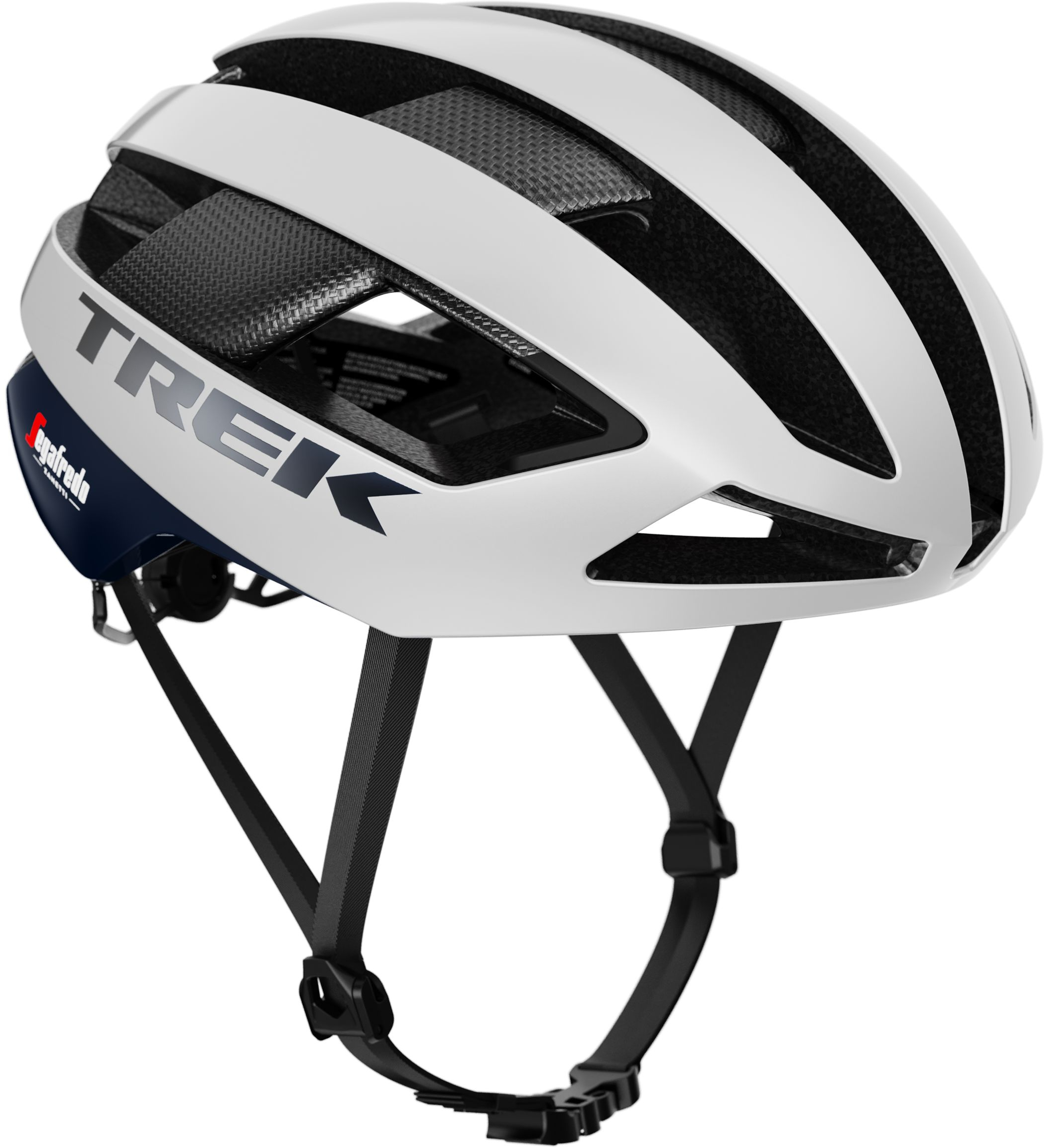 Trek  Velocis MIPS Road Bike Helmet S CRYSTAL WHITE/NAUTICAL NAVY