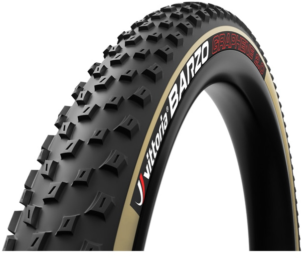 Vittoria  Barzo XC Mountain Bike Tyre 29 X 2.35 INCHES FOLDABLE Tan / Black