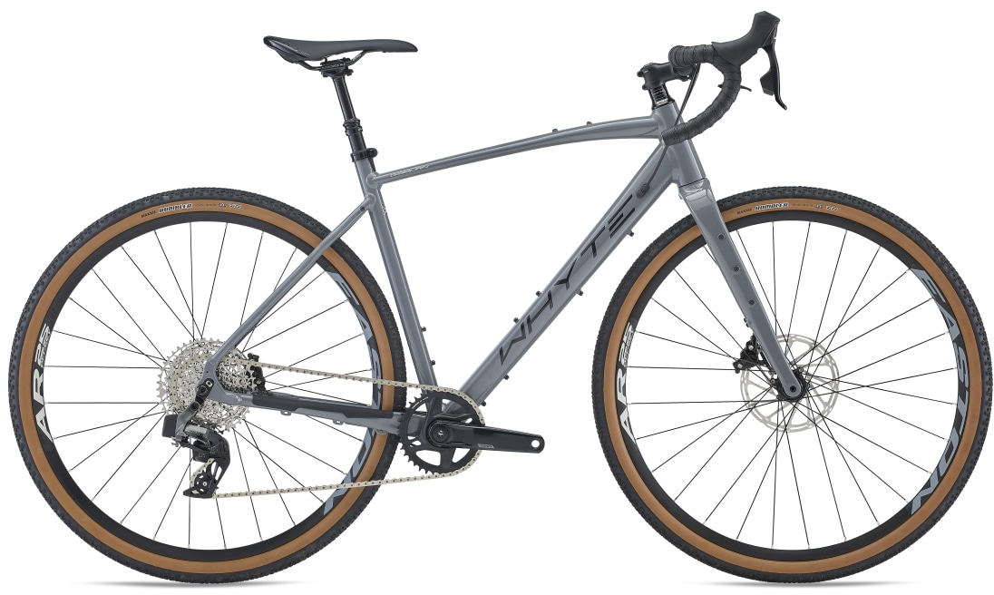 Whyte 2023  Gisburn Gravel Bike in Gloss Grey 54 Gloss Grey with Black & Grey
