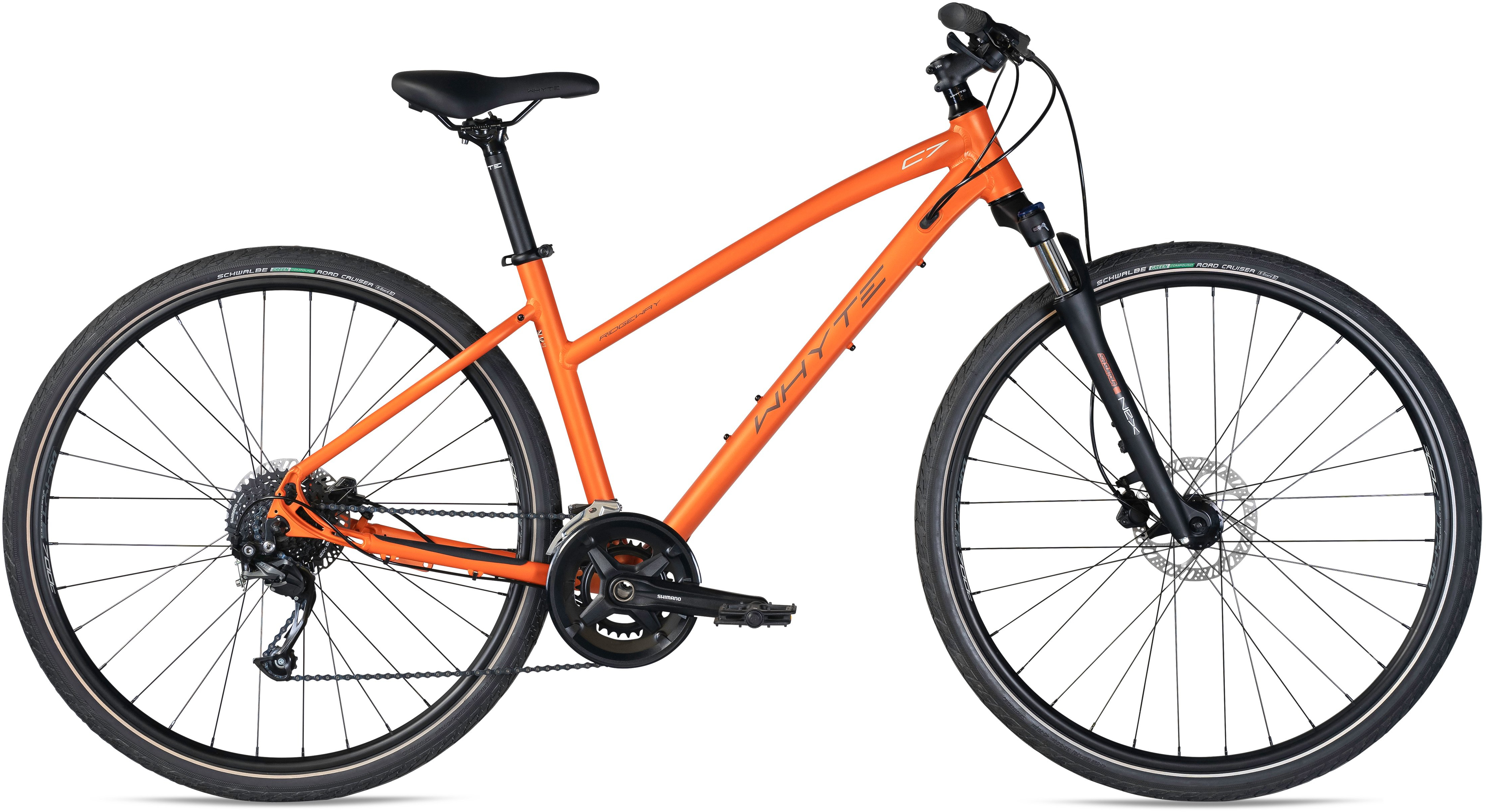 Whyte 2022  Ridgeway Womens V3 Hybrid Bike in Matt Burn Orange SMALL Matt Burnt Orange